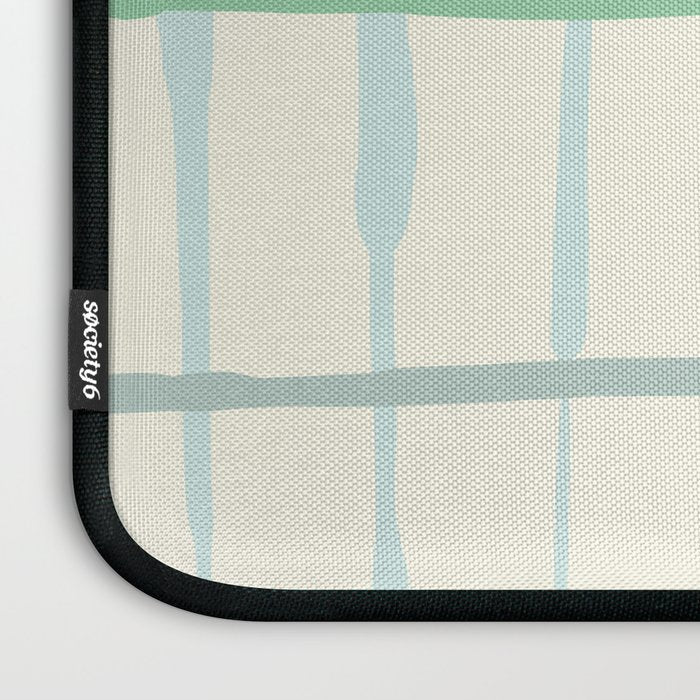 Summer lines mint Laptop Sleeve Gallery Image 3