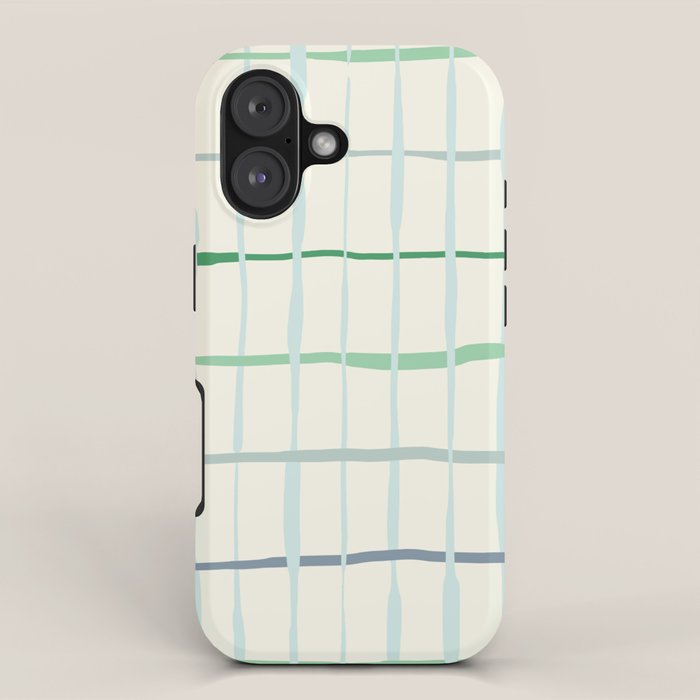 Summer lines mint iPhone Case Gallery Image 1