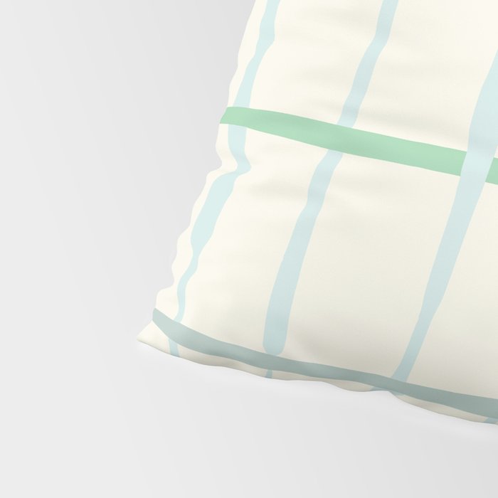 Summer lines mint Pillow Sham Gallery Image 4