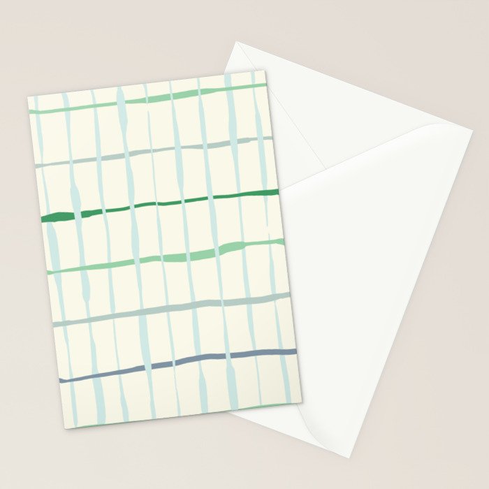 Summer lines mint Stationery Card Gallery Image 2