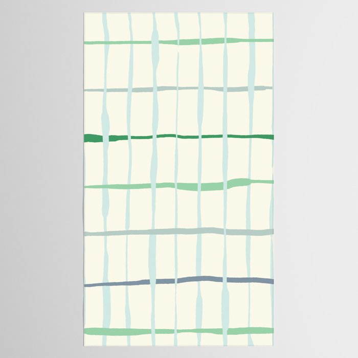 Summer lines mint Tablecloth Gallery Image 2