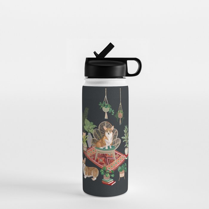 Corgis living room Water Bottle Gallery Image 1
