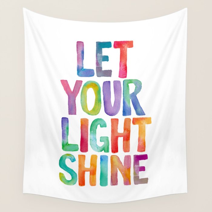 Let Your Light Shine Wall Tapestry Gallery Image 4