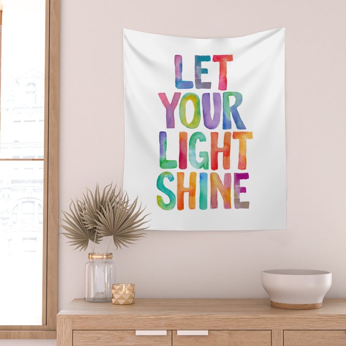 Let Your Light Shine Wall Tapestry Gallery Image 2