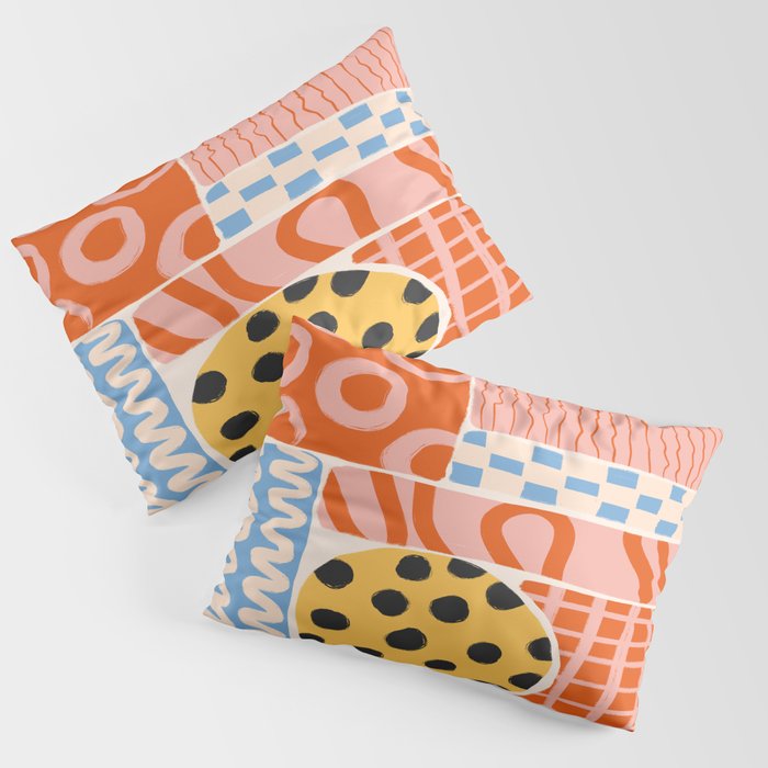 Mid Century Collage | PATTERN 03: The Retro Edition Pillow Sham Gallery Image 3