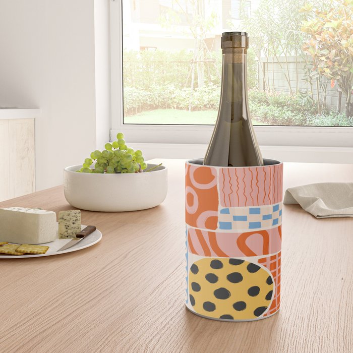 Mid Century Collage | PATTERN 03: The Retro Edition Wine Chiller Gallery Image 4