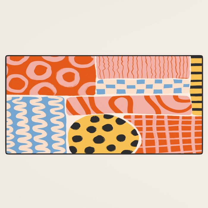 Mid Century Collage | PATTERN 03: The Retro Edition Desk Mat Gallery Image 3