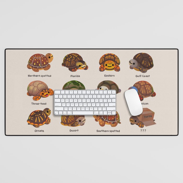 Box turtle Desk Mat Gallery Image 1