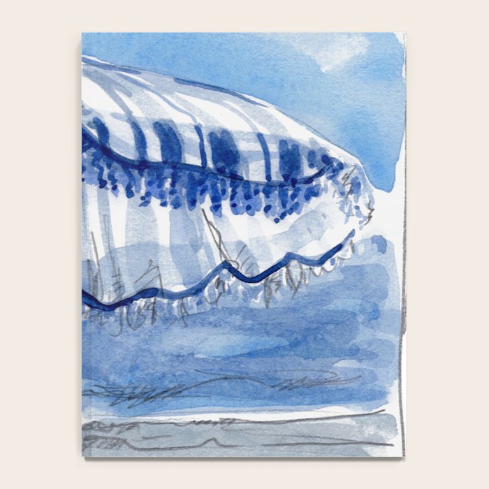 Blue Beach Umbrella Shade Notebook Gallery Image 4