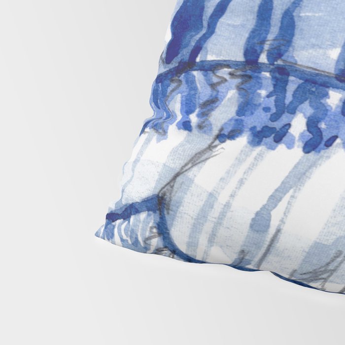 Blue Beach Umbrella Shade Pillow Sham Gallery Image 4