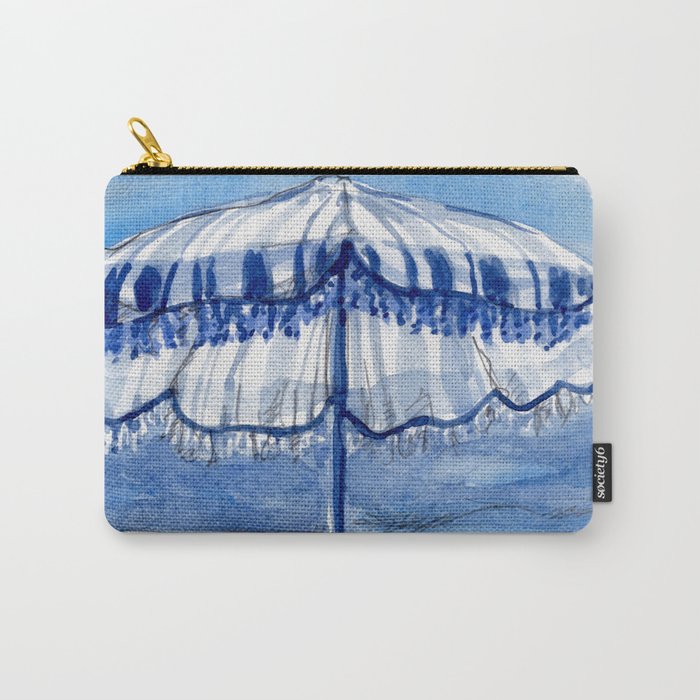Blue Beach Umbrella Shade Carry All Pouch Gallery Image 1