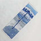 Blue Beach Umbrella Shade Yoga Mat Gallery Image 1