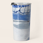 Blue Beach Umbrella Shade Travel Mug Gallery Image 3