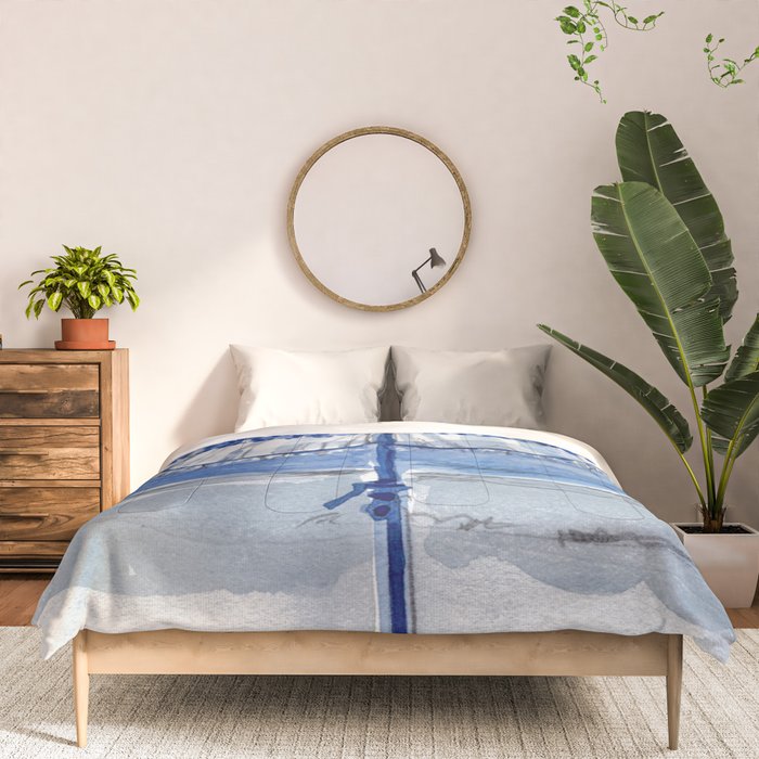 Blue Beach Umbrella Shade Comforter Gallery Image 3