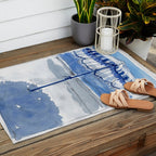 Blue Beach Umbrella Shade Outdoor Rug Gallery Image 2