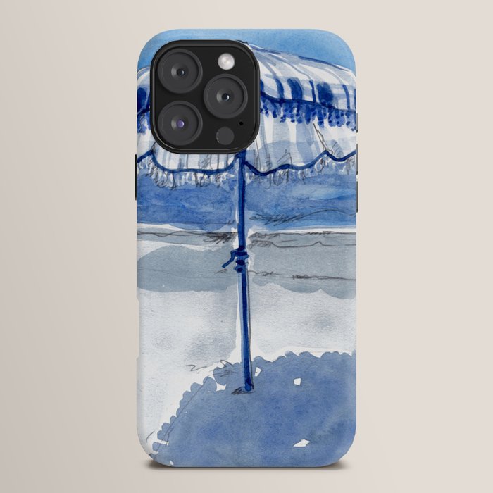 Blue Beach Umbrella Shade iPhone Case Gallery Image 16