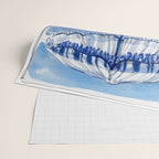 Blue Beach Umbrella Shade Wrapping Paper Gallery Image 2