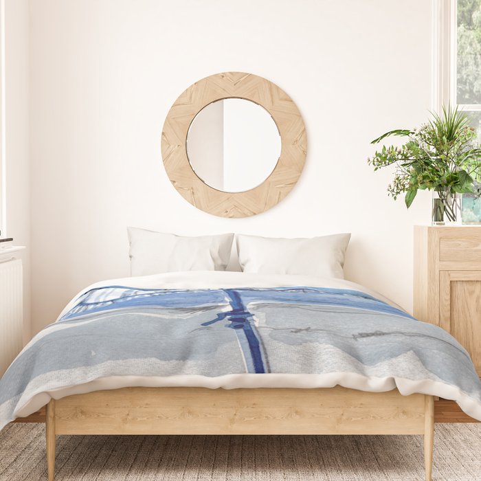 Blue Beach Umbrella Shade Duvet Cover Gallery Image 3