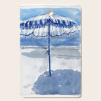 Blue Beach Umbrella Shade Cutting Board Gallery Image 1