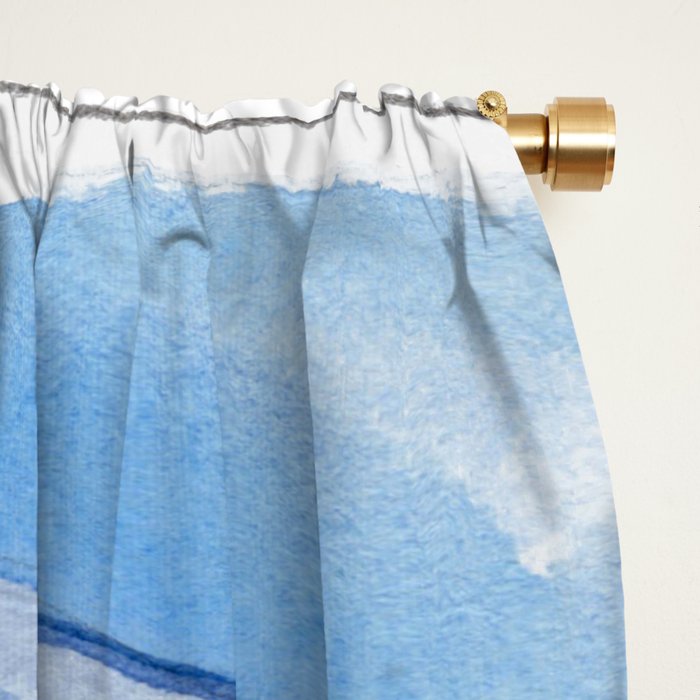 Blue Beach Umbrella Shade Window Curtain Gallery Image 2