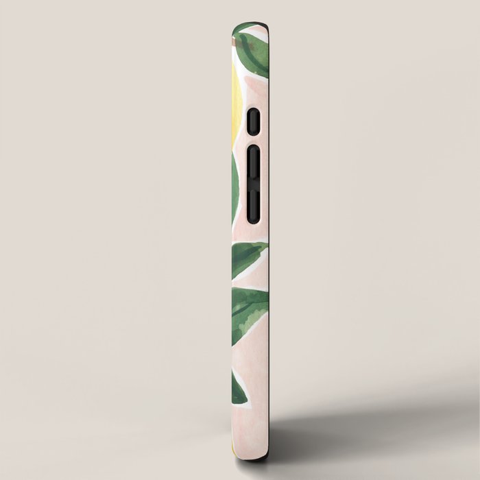 Lemon Tree Branch in a Vase II iPhone Case Gallery Image 2