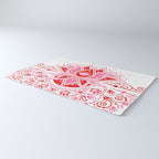 Lotus Blossom Mandala - Red & Pink Palette Rug Gallery Image 3