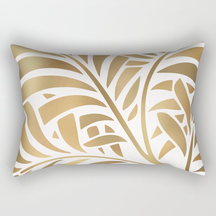 Art Deco Gold Leaf  Rectangular Pillow Gallery Image 2