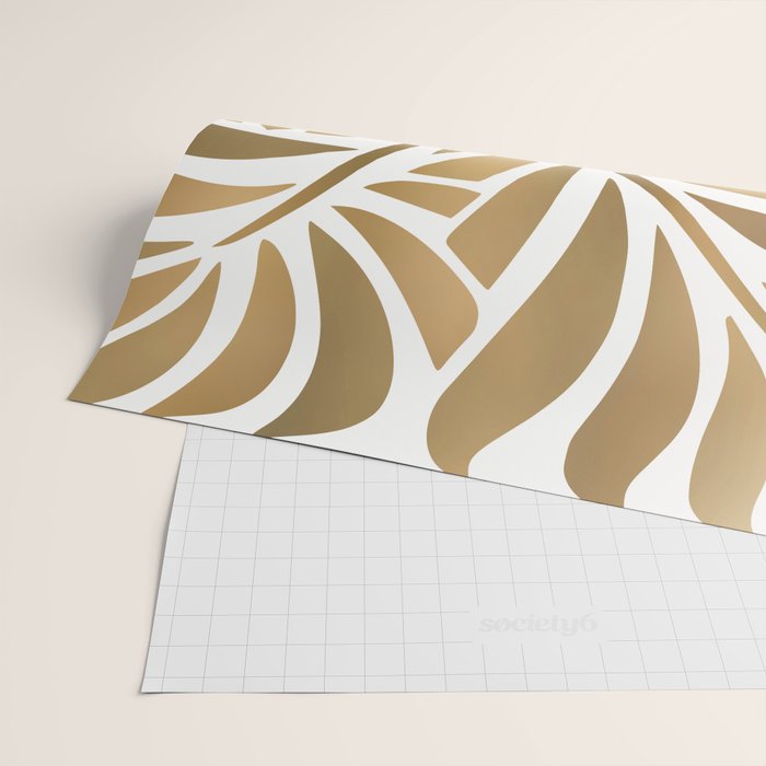 Art Deco Gold Leaf  Wrapping Paper Gallery Image 2
