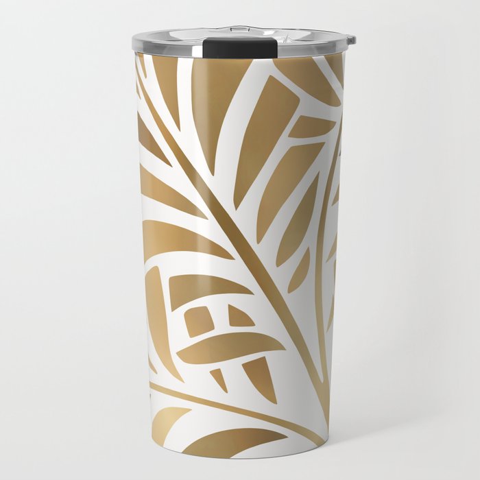 Art Deco Gold Leaf  Travel Mug Gallery Image 1