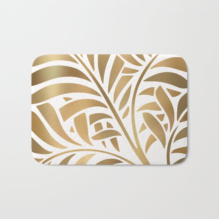 Art Deco Gold Leaf  Bath Mat Gallery Image 1