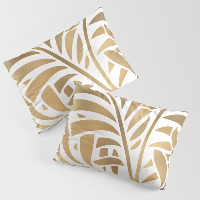 Art Deco Gold Leaf  Pillow Sham Gallery Image 3