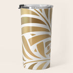 Art Deco Gold Leaf  Travel Mug Gallery Image 3