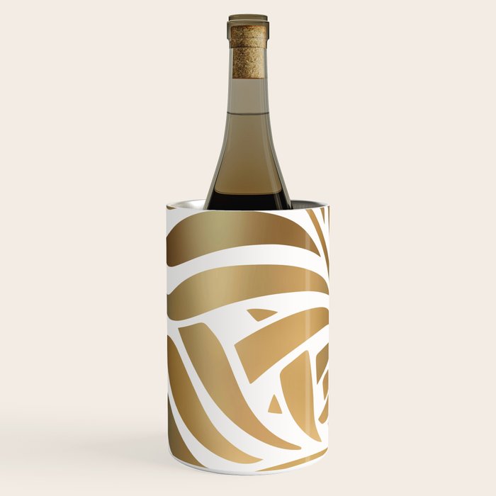 Art Deco Gold Leaf  Wine Chiller Gallery Image 2