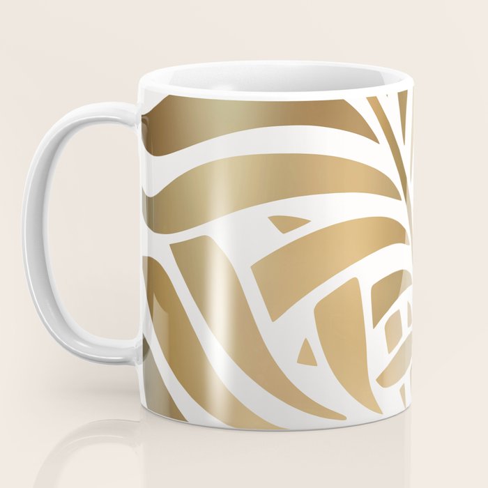 Art Deco Gold Leaf  Coffee Mug Gallery Image 3