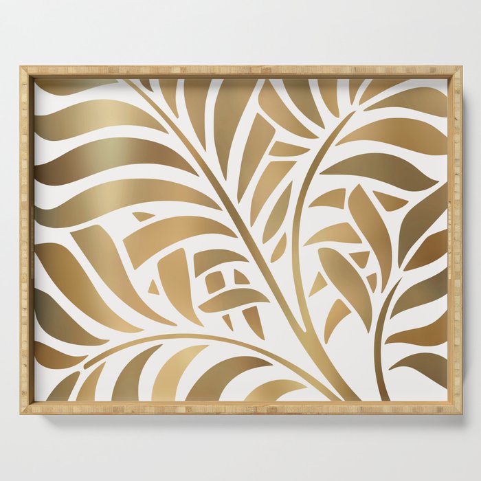 Art Deco Gold Leaf  Serving Tray Gallery Image 1