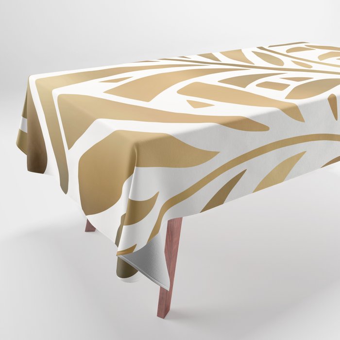 Art Deco Gold Leaf  Tablecloth Gallery Image 1
