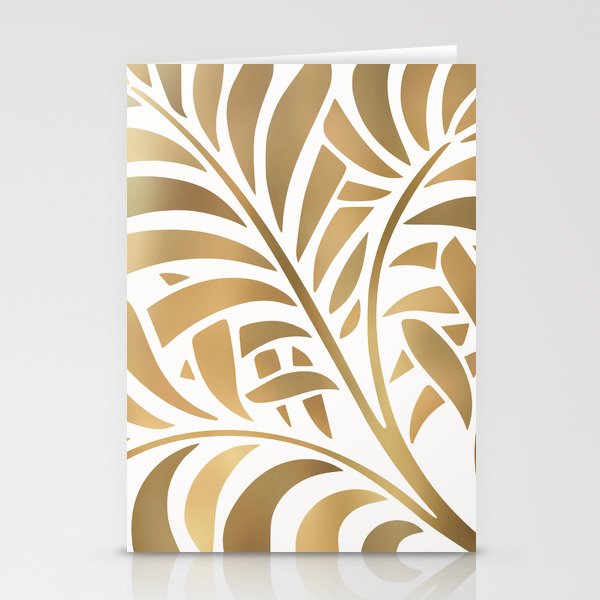 Art Deco Gold Leaf  Stationery Card Gallery Image 2