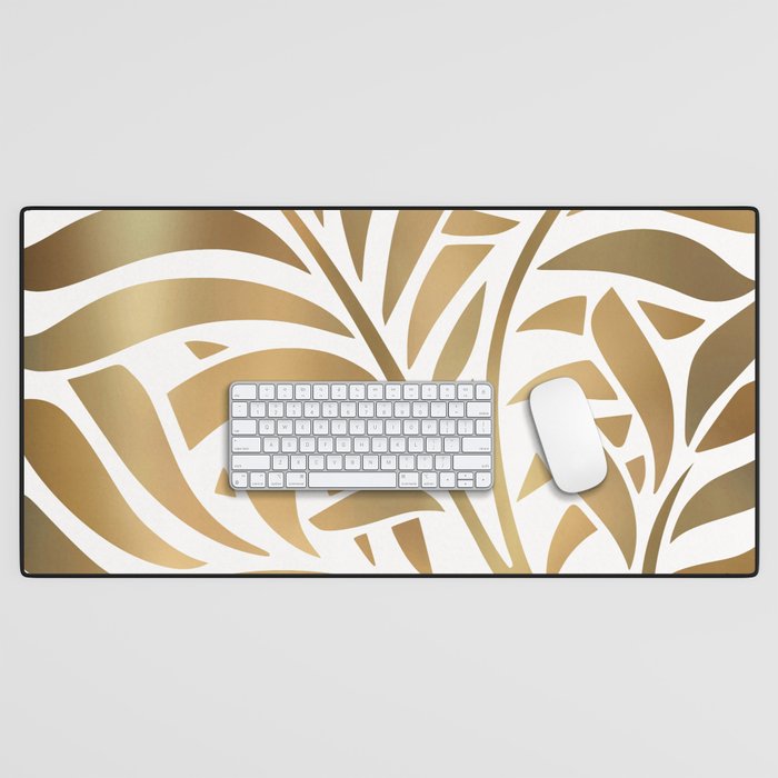 Art Deco Gold Leaf  Desk Mat Gallery Image 1