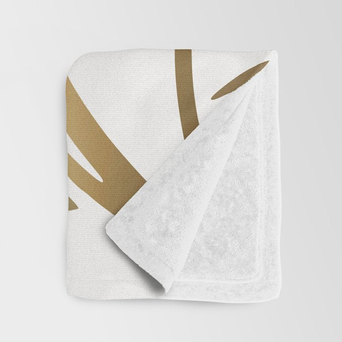 Art Deco Gold Leaf  Throw Blanket Gallery Image 3