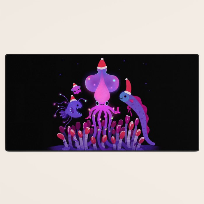 Christmas in the deep sea Desk Mat Gallery Image 3