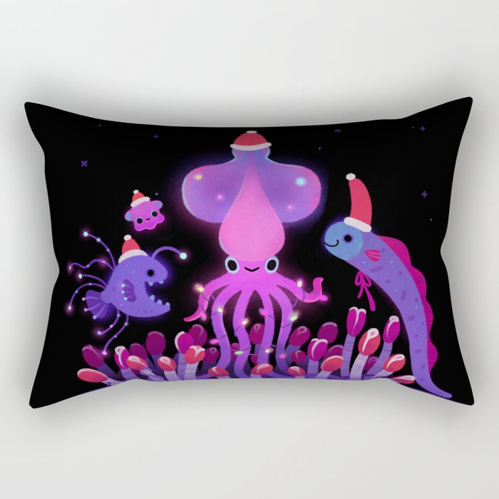 Christmas in the deep sea Rectangular Pillow Gallery Image 2