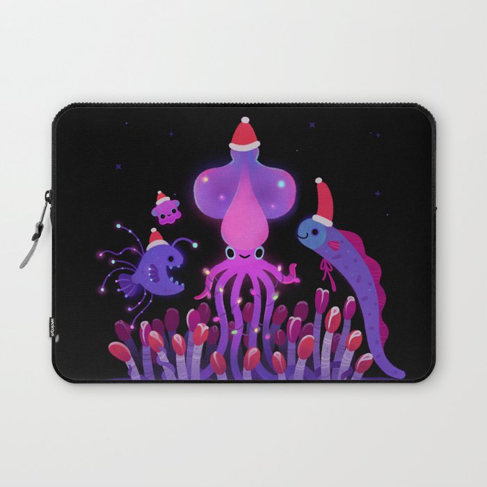 Christmas in the deep sea Laptop Sleeve Gallery Image 1