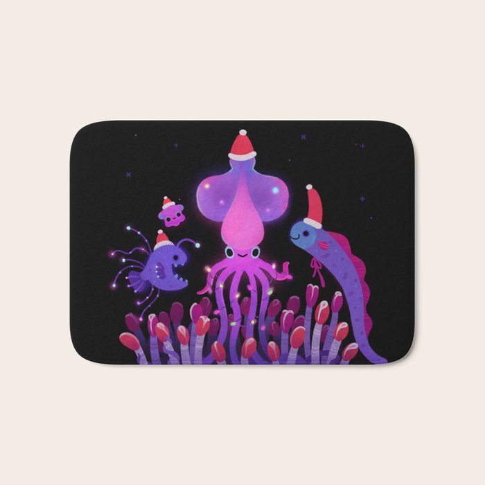 Christmas in the deep sea Bath Mat Gallery Image 1