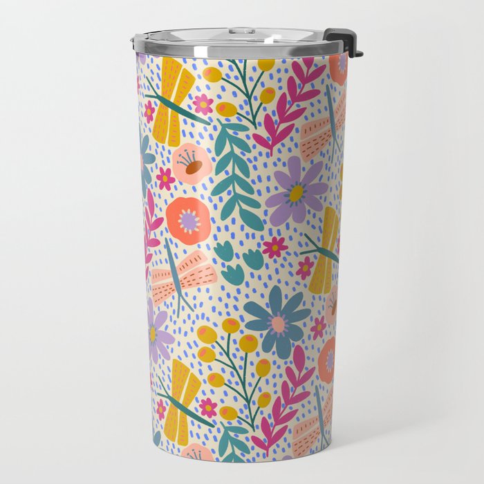 Happy Bloom Travel Mug Gallery Image 2
