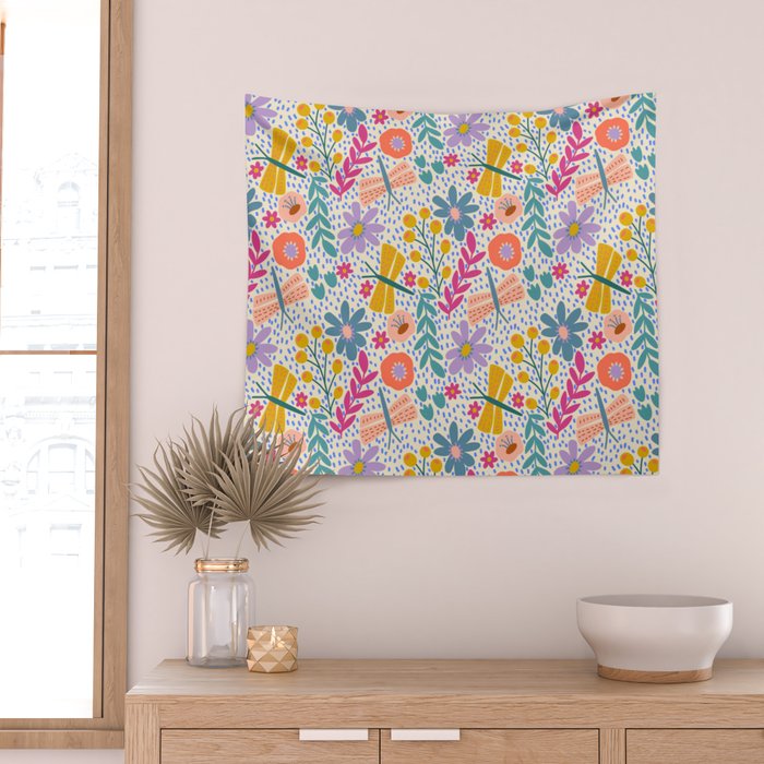Happy Bloom Wall Tapestry Gallery Image 2