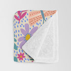 Happy Bloom Throw Blanket Gallery Image 3