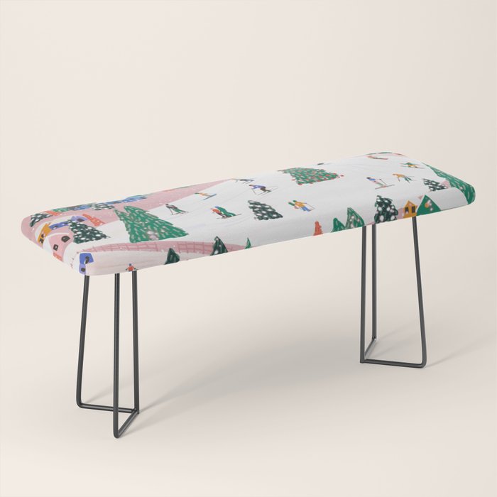 Winter Holiday Bench Gallery Image 1