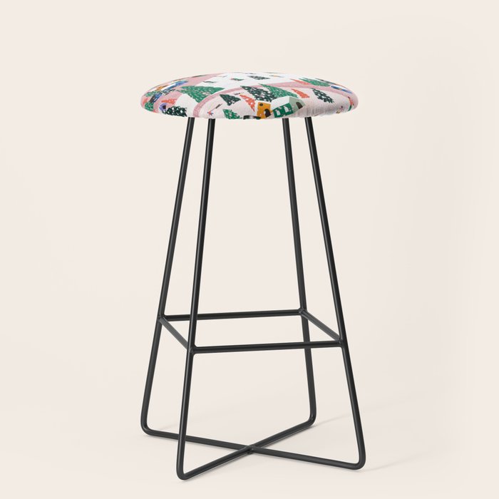 Winter Holiday Stool Gallery Image 1