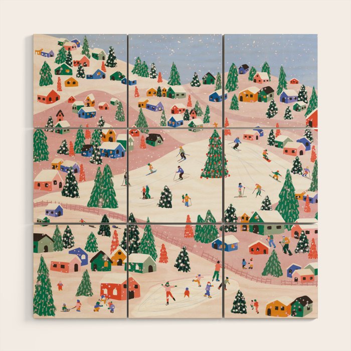 Winter Holiday Wood Wall Art Gallery Image 1