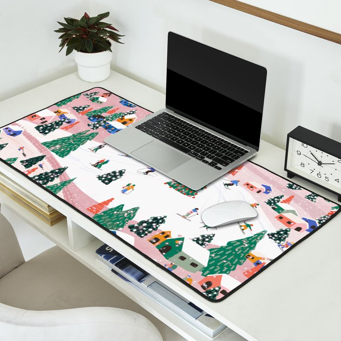 Winter Holiday Desk Mat Gallery Image 2